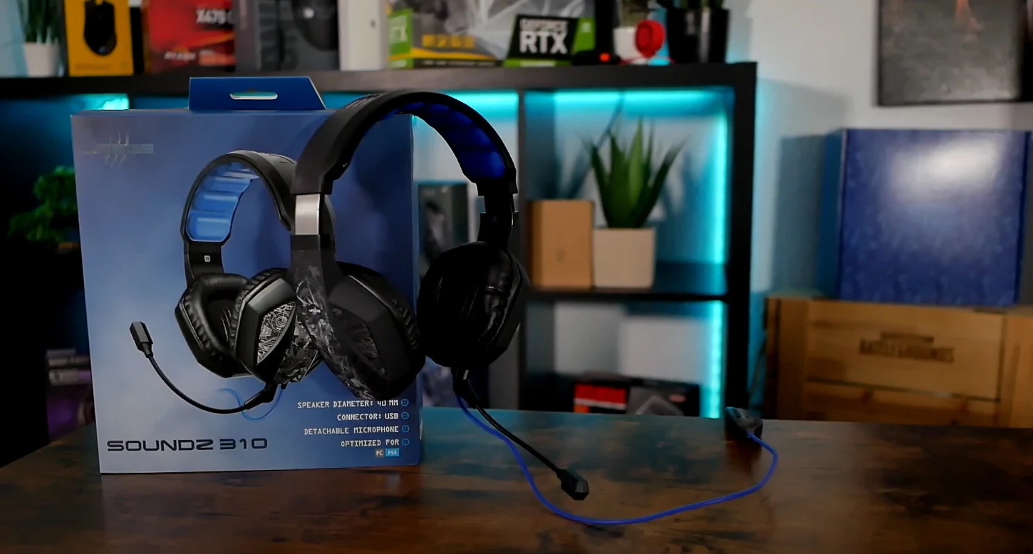 uRage SoundZ 310 Wired Stereo Gaming Headset – Black