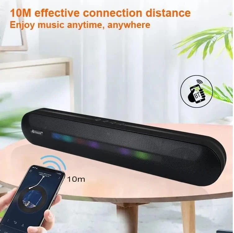 سماعة كيسونلي LED-916 ساوند بار للموسيقى - أسود