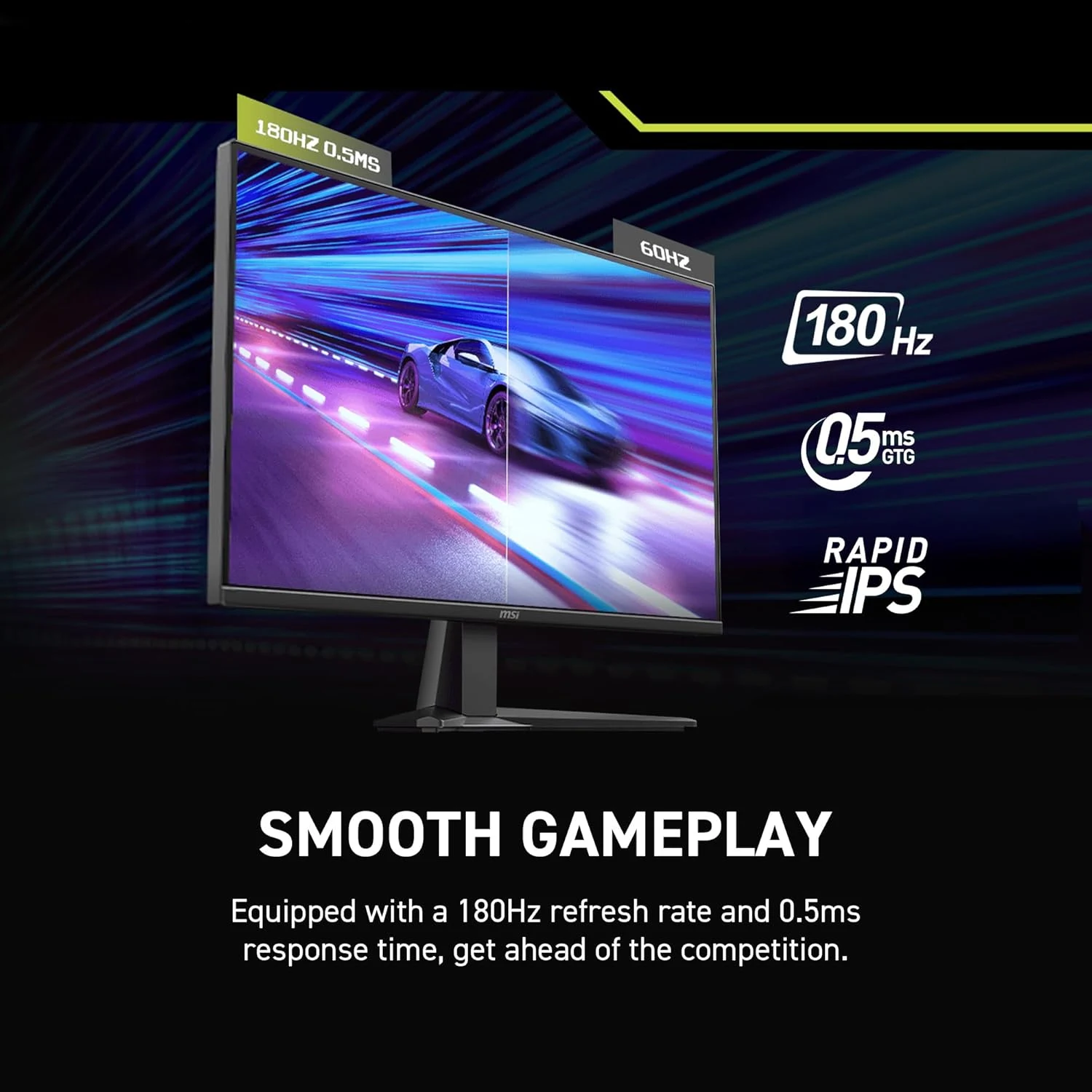 MSI MAG 275QF – 27" WQHD 180Hz Rapid IPS Gaming Monitor