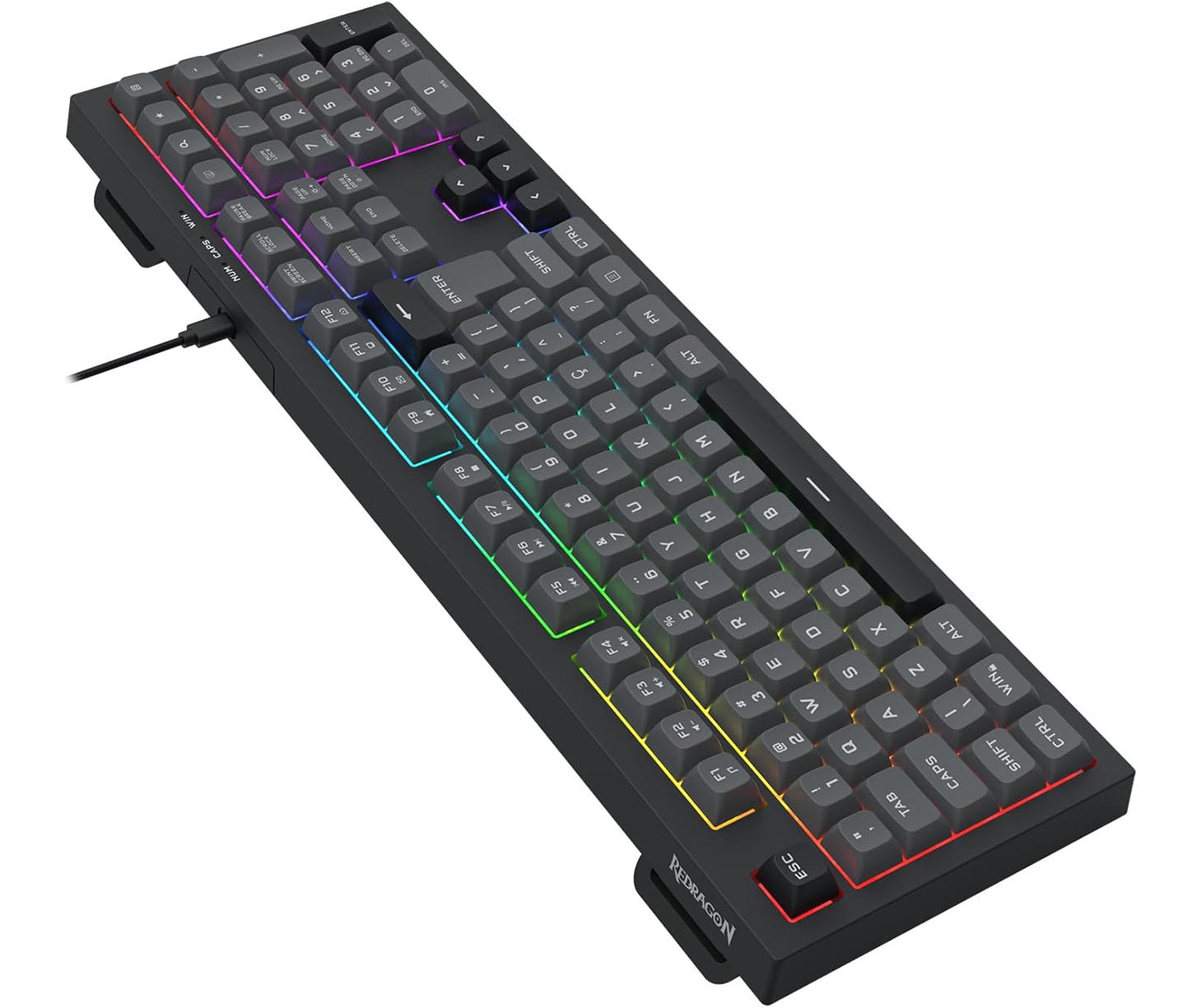 Redragon K518 CRUX RGB Membrane Wired Gaming Keyboard - Black