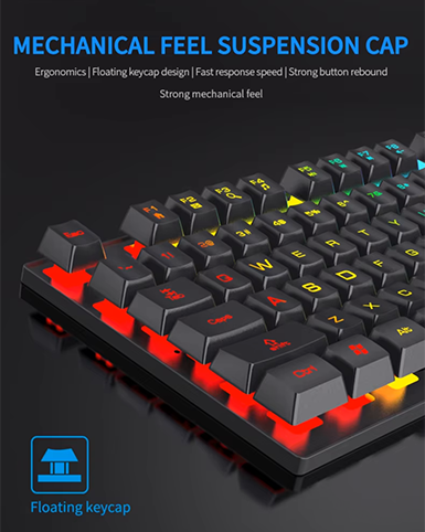 Keyboard Forev FV-Q1S with Rainbow Backlit LED Membrane