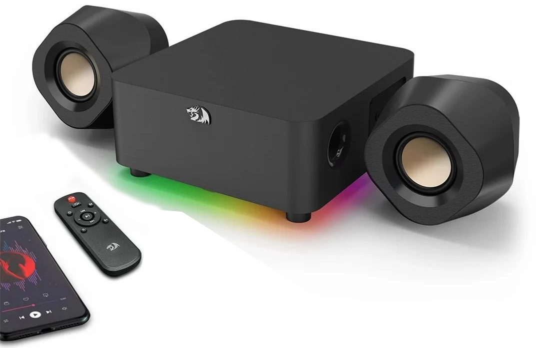 Redragon GS590 Pro KAIDAS RGB Wired & Bluetooth Gaming Speaker With Remote