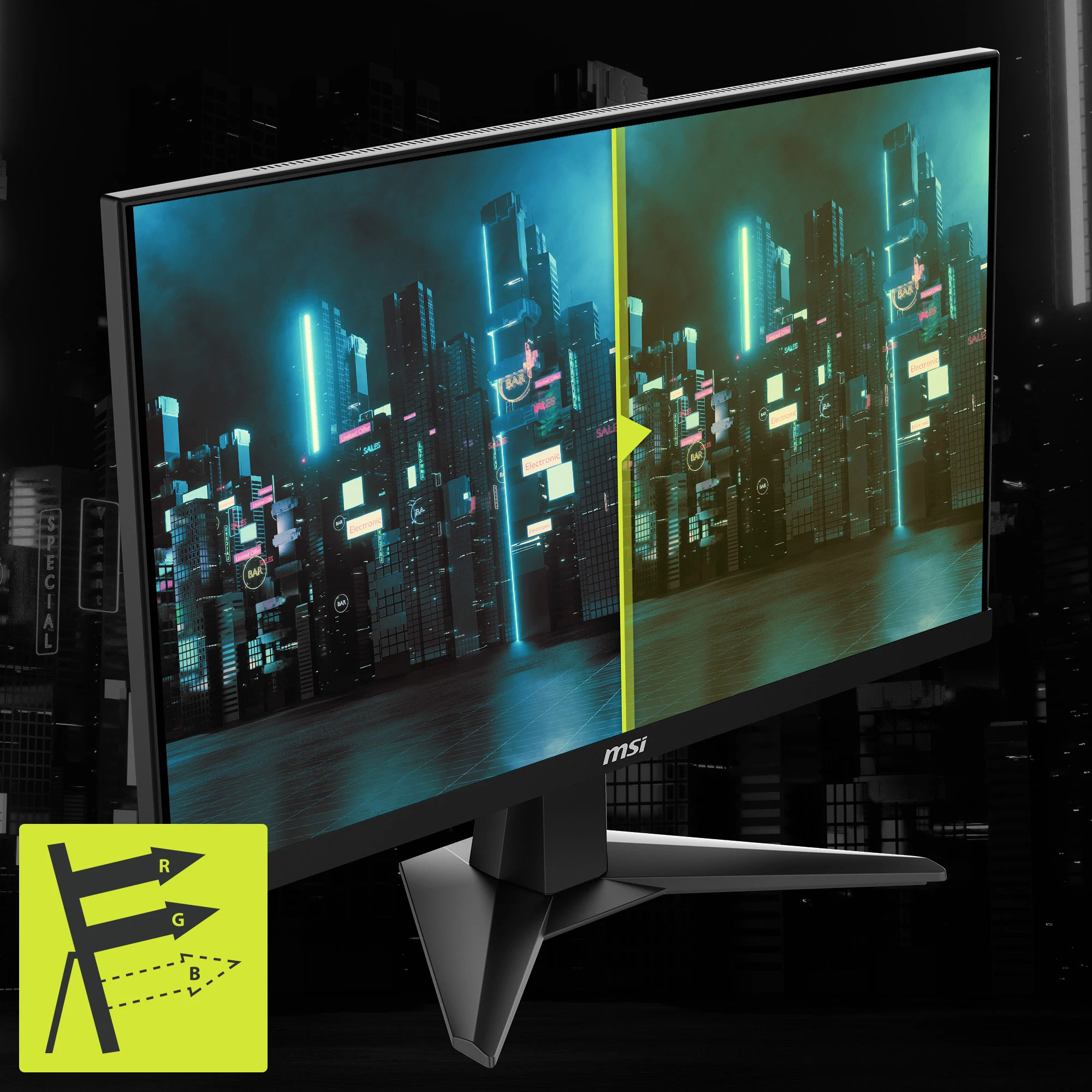 MSI MAG 256F – 24.5" FHD 180Hz Rapid IPS Gaming Monitor