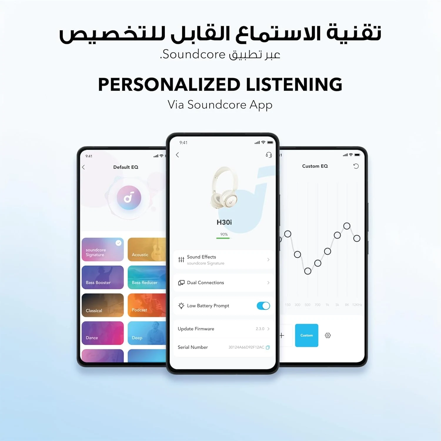 أنكر ساوندكور باي H30i سماعة لاسلكية – أبيض