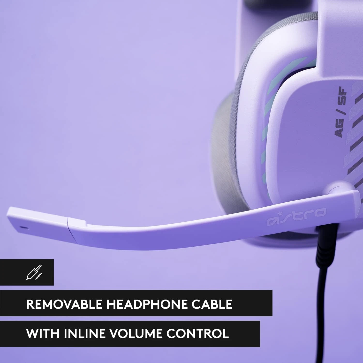Logitech Astro A10 Gen 2 Challenger Gaming Headset for PlayStation and PC - Lilac