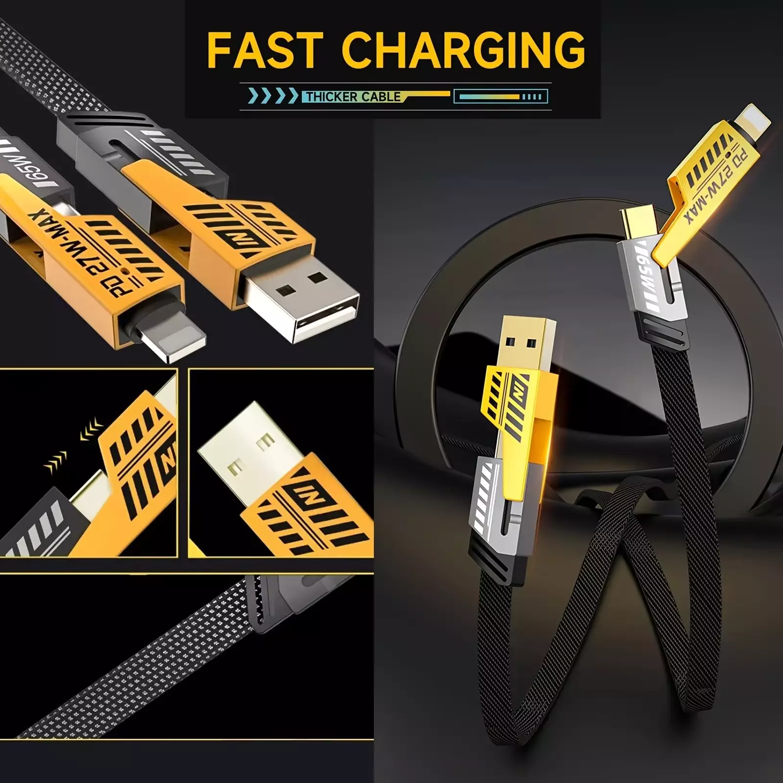 inkax Cable Zinc Alloy 4 in 1 - 65w