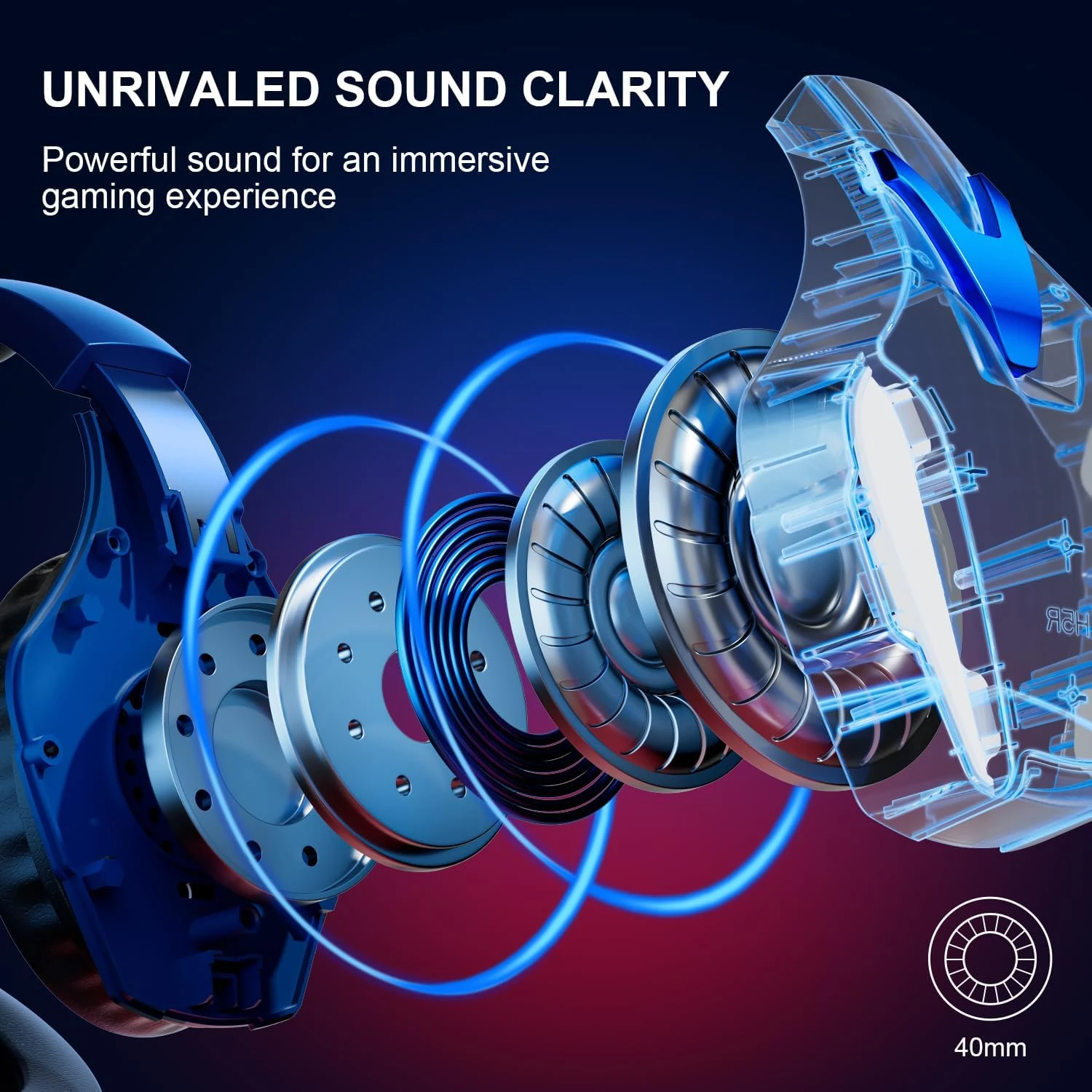 PHOINIKAS H9 Wired Gaming Headset - Blue