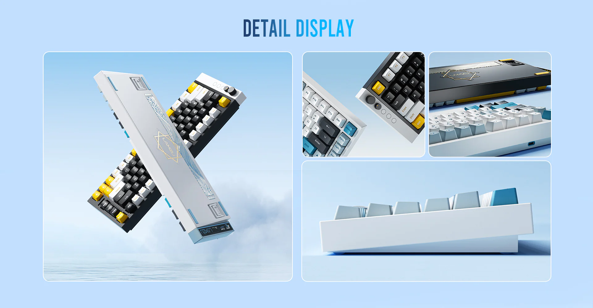 Lamzu Jet75 Magnetic - Wired Gaming Keyboard - Black