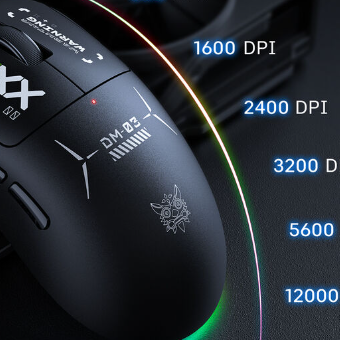 أونيكوما DM03 ماوس جيمينج تراي مود RGB ماوس جيمينج - أسود