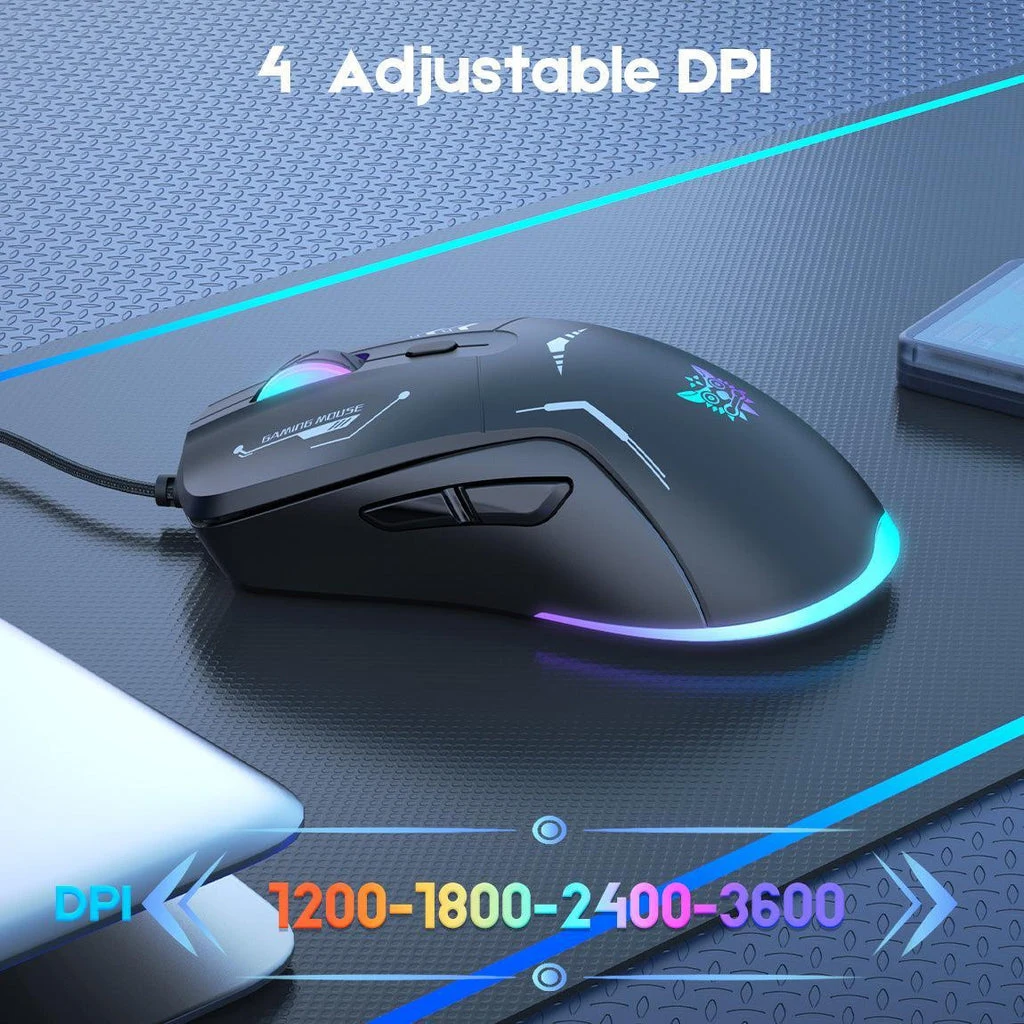 Onikuma CW917 RGB Wired Gaming Mouse
