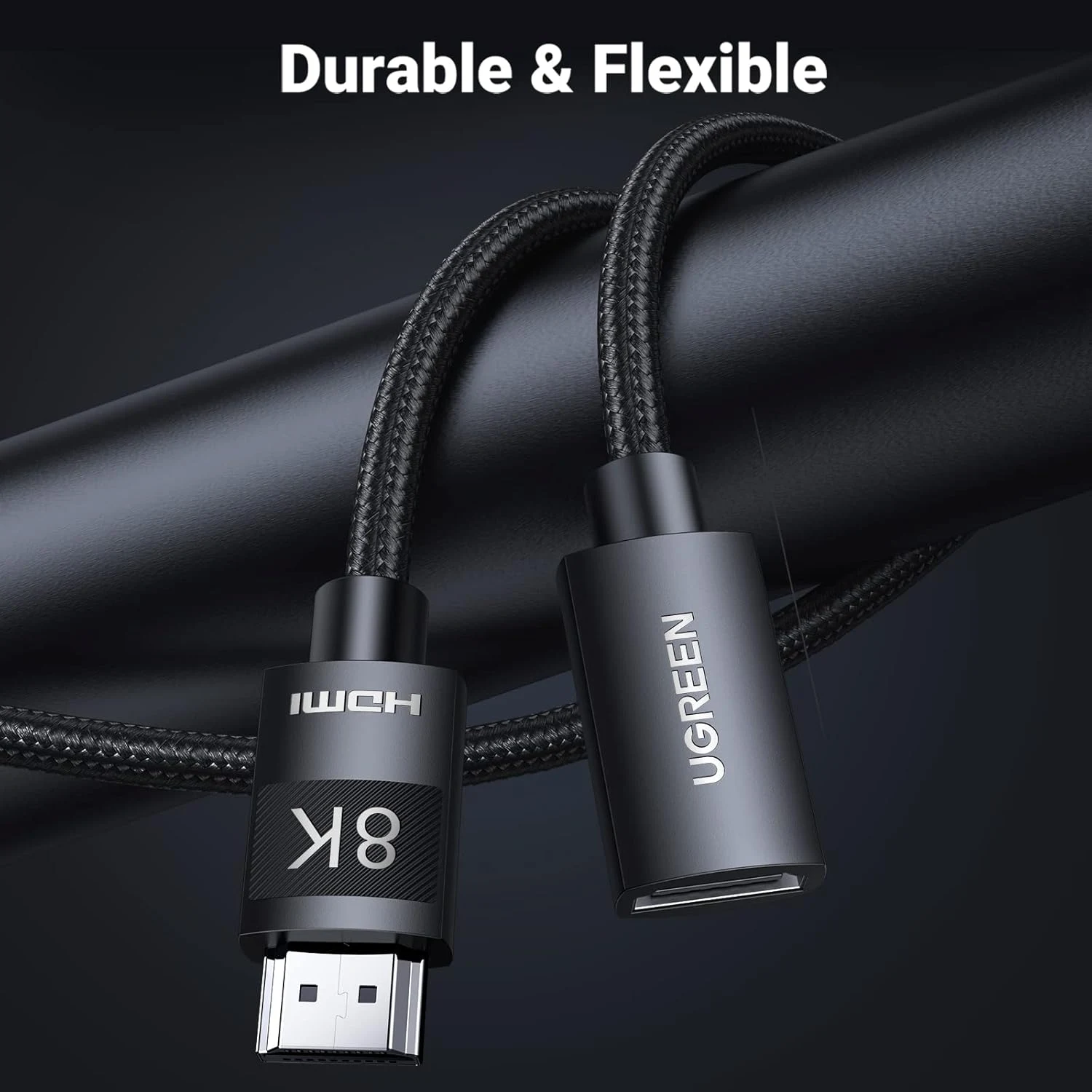 يوجرين HD151 كابل تمديد HDMI ذكر إلى أنثى – 1 متر