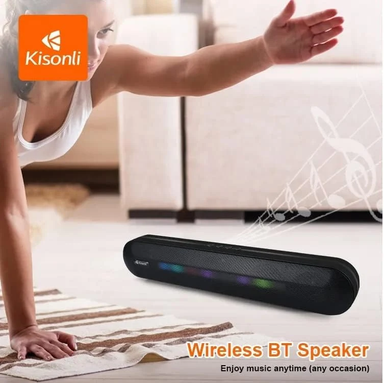 سماعة كيسونلي LED-916 ساوند بار للموسيقى - أسود