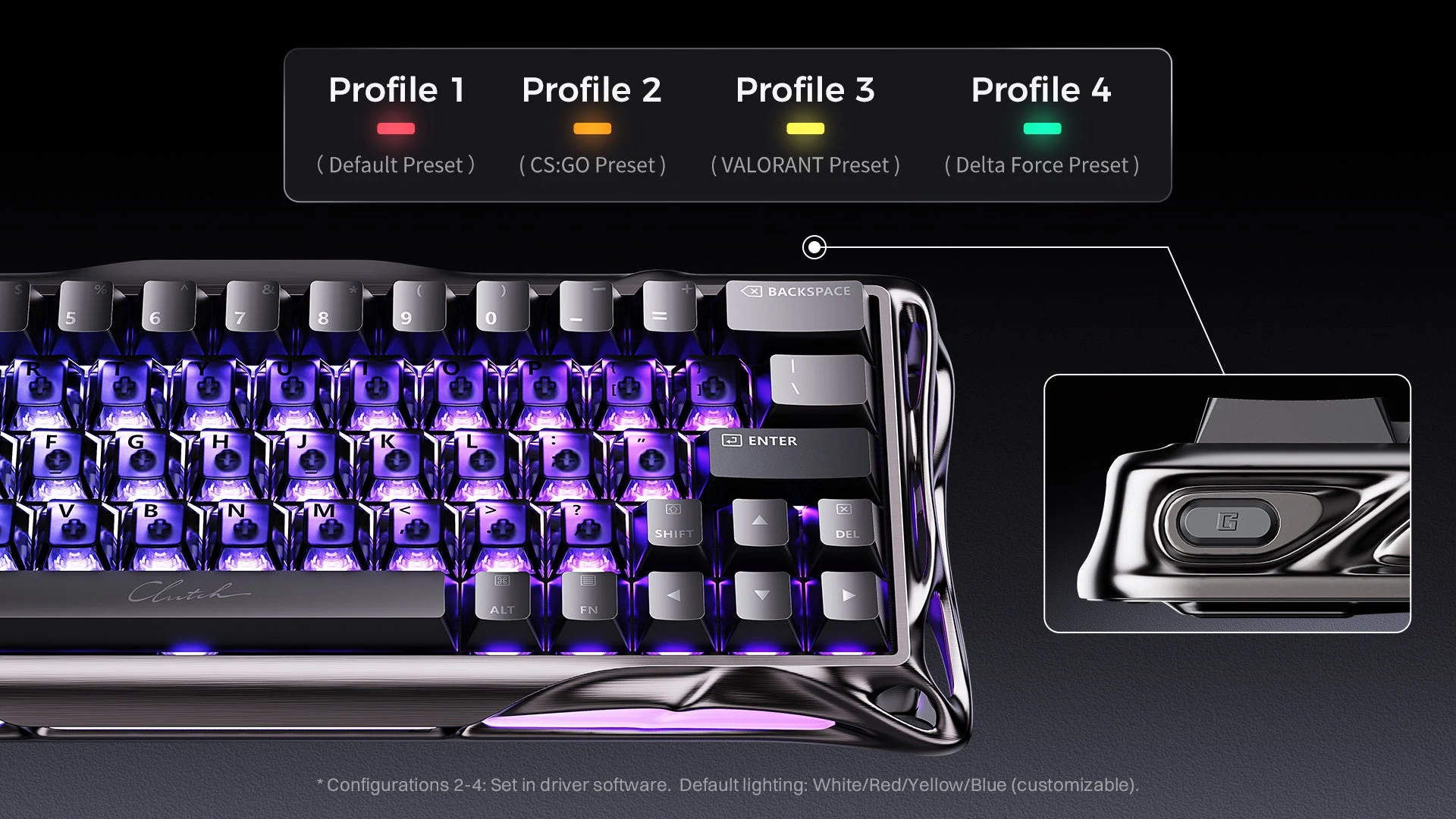 GravaStar Mercury V60 Pro 60% Hall Effect Magnetic Switch Gaming Keyboard - GunMetal