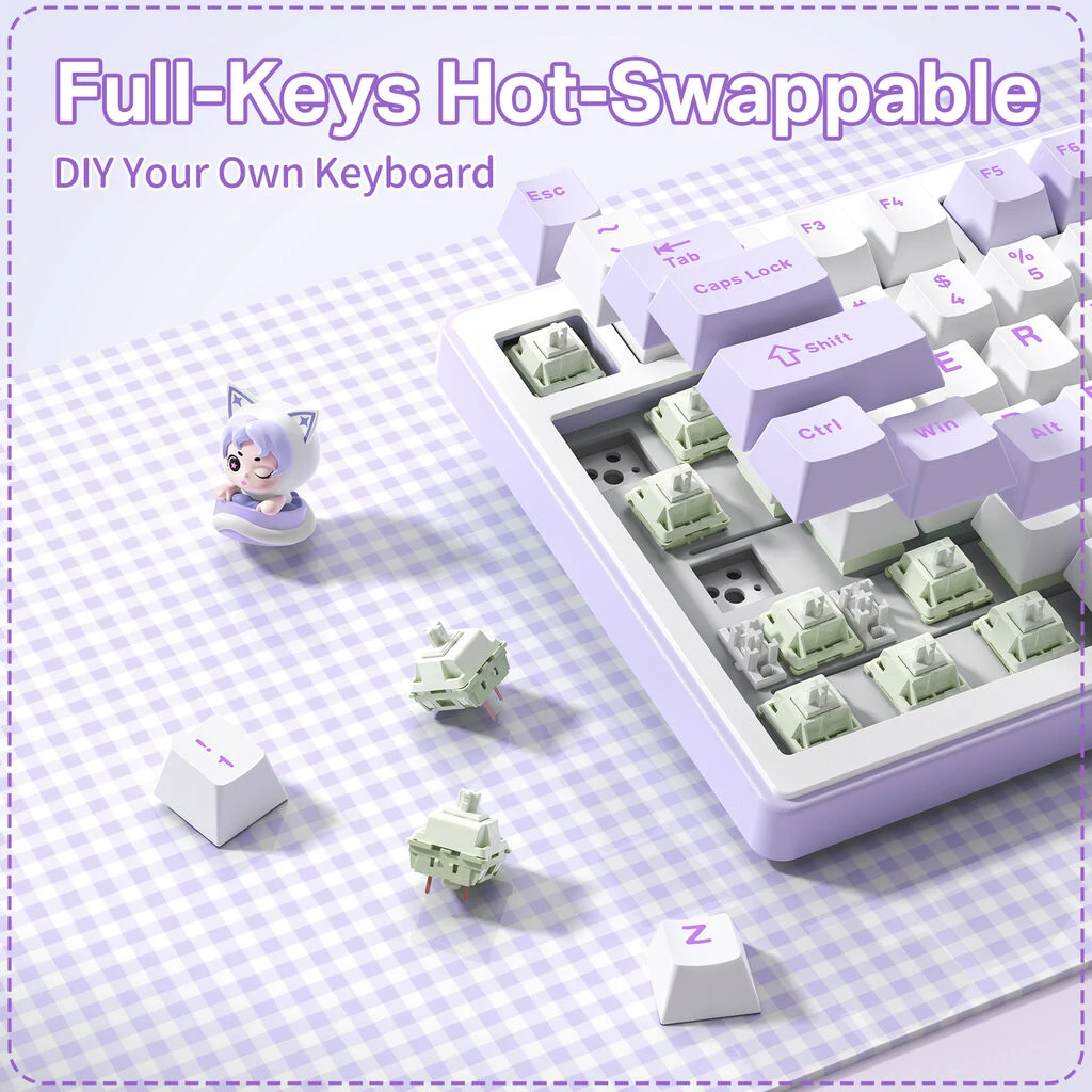 ONIKUMA MT707 Hot-Swappable Mechanical Keys