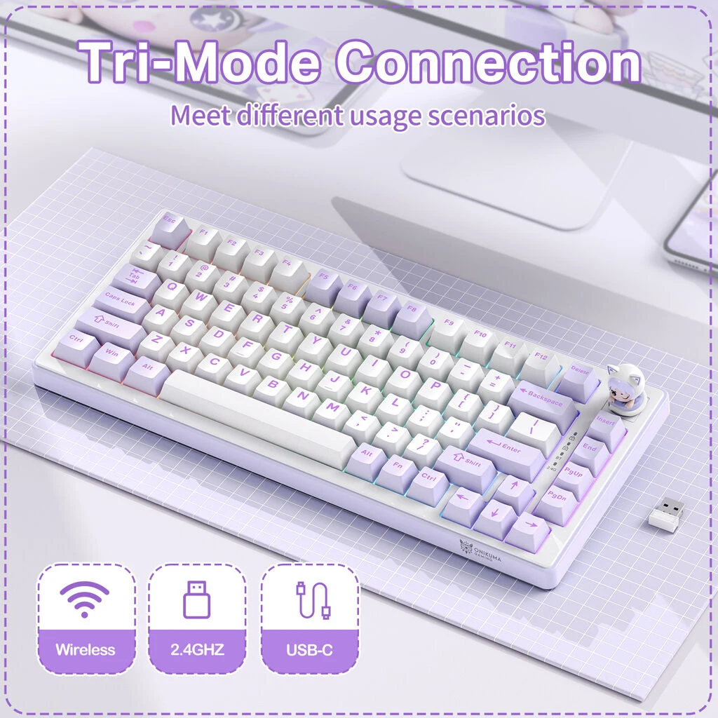 ONIKUMA MT707 Tri-Mode Connection