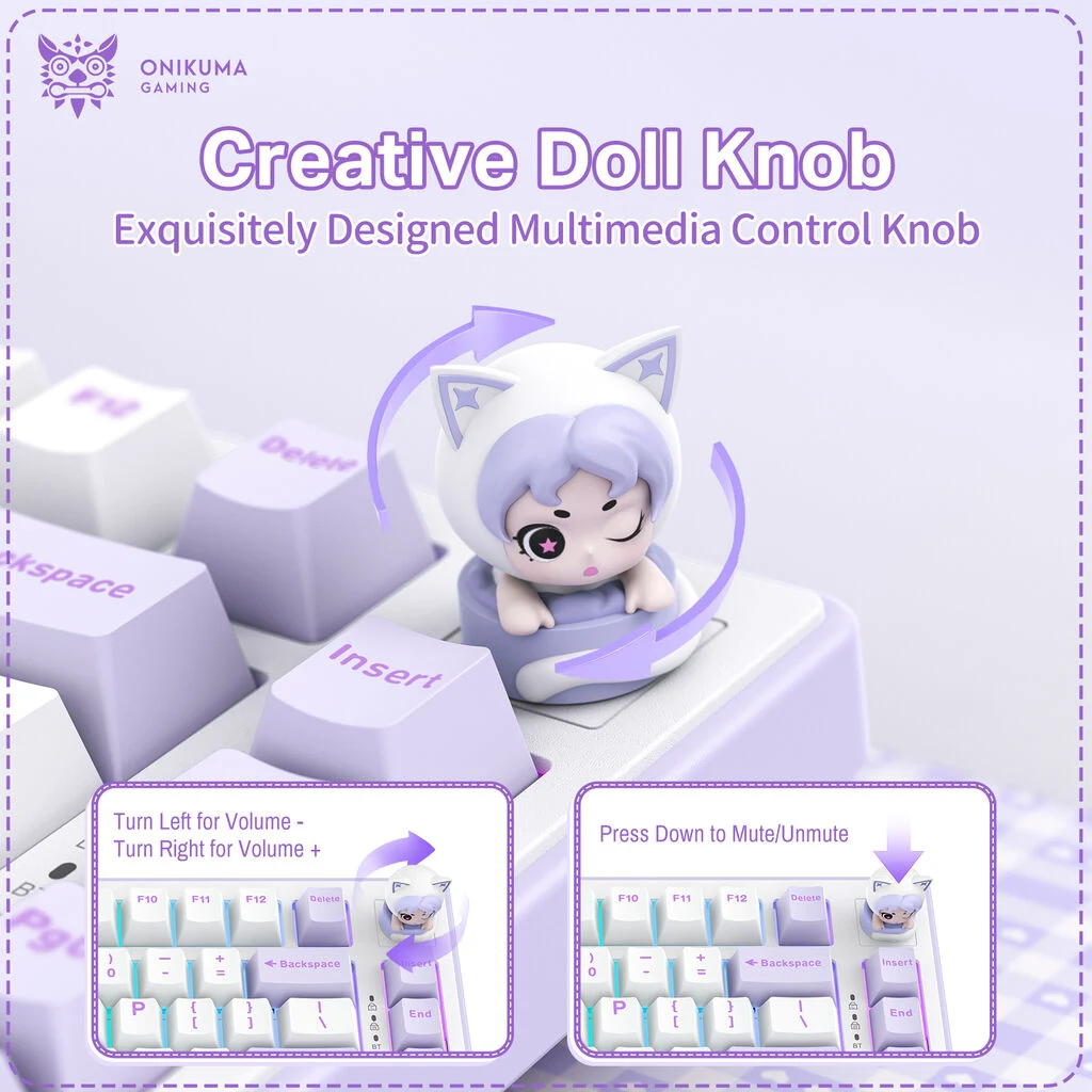 ONIKUMA MT707 Creative Doll Knob