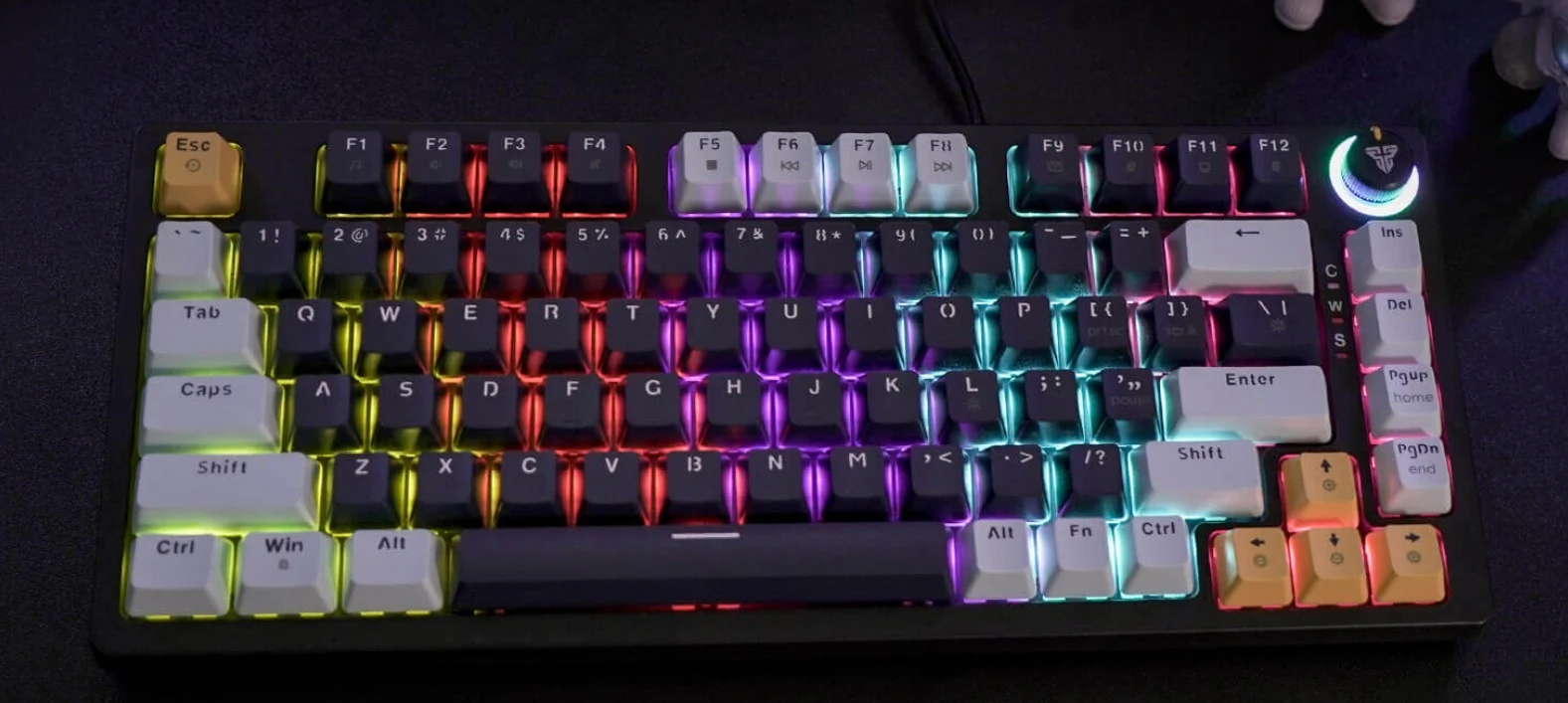 Fantech ATOM81 MK875V2 Wired Mechanical Gaming Keyboard Navy - Blue Switch