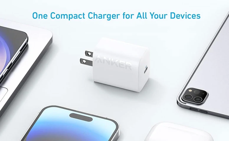 Anker A2640 312 30W USB-C Wall Charger (US Plug) - White