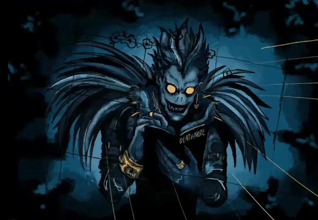 Death Note Ryuk Blue Wallet