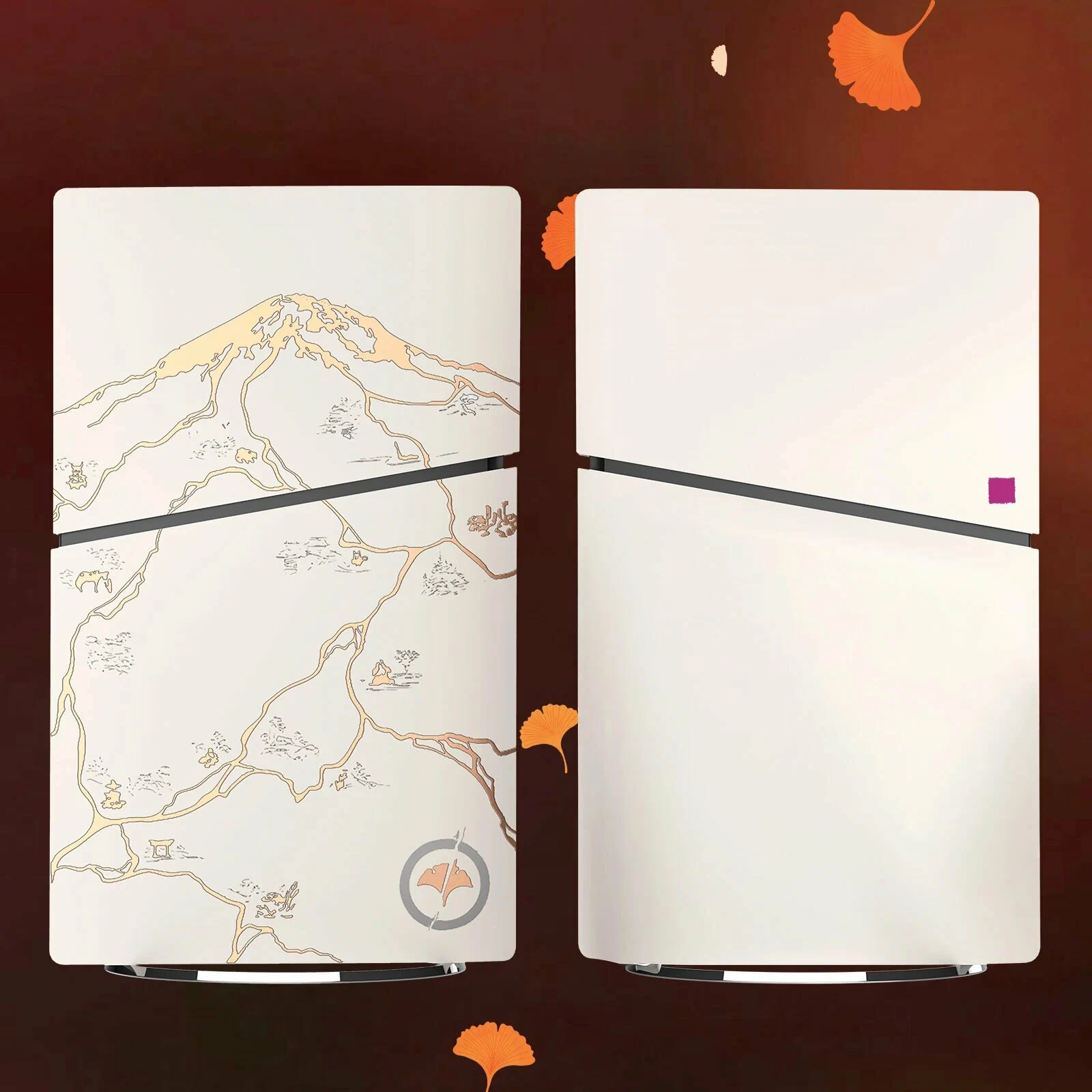 Ghost of Yotei Replacement Plate for PS5 Slim Digital - White