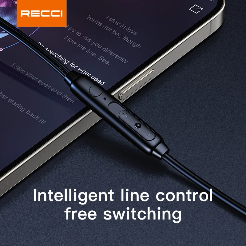ريسّي Recci REP-L38 سماعة أذن سلكية تايب-سي – 1.2 متر