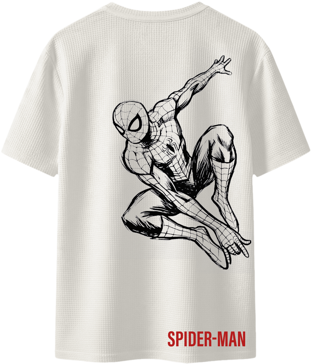الواجهة الخلفية لتيشيرت Silent Swing Spider-Man الأوفر سايز