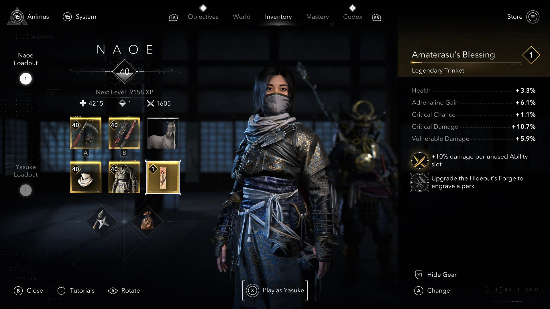 Progression and hideout systems in Assassin's Creed Shadows