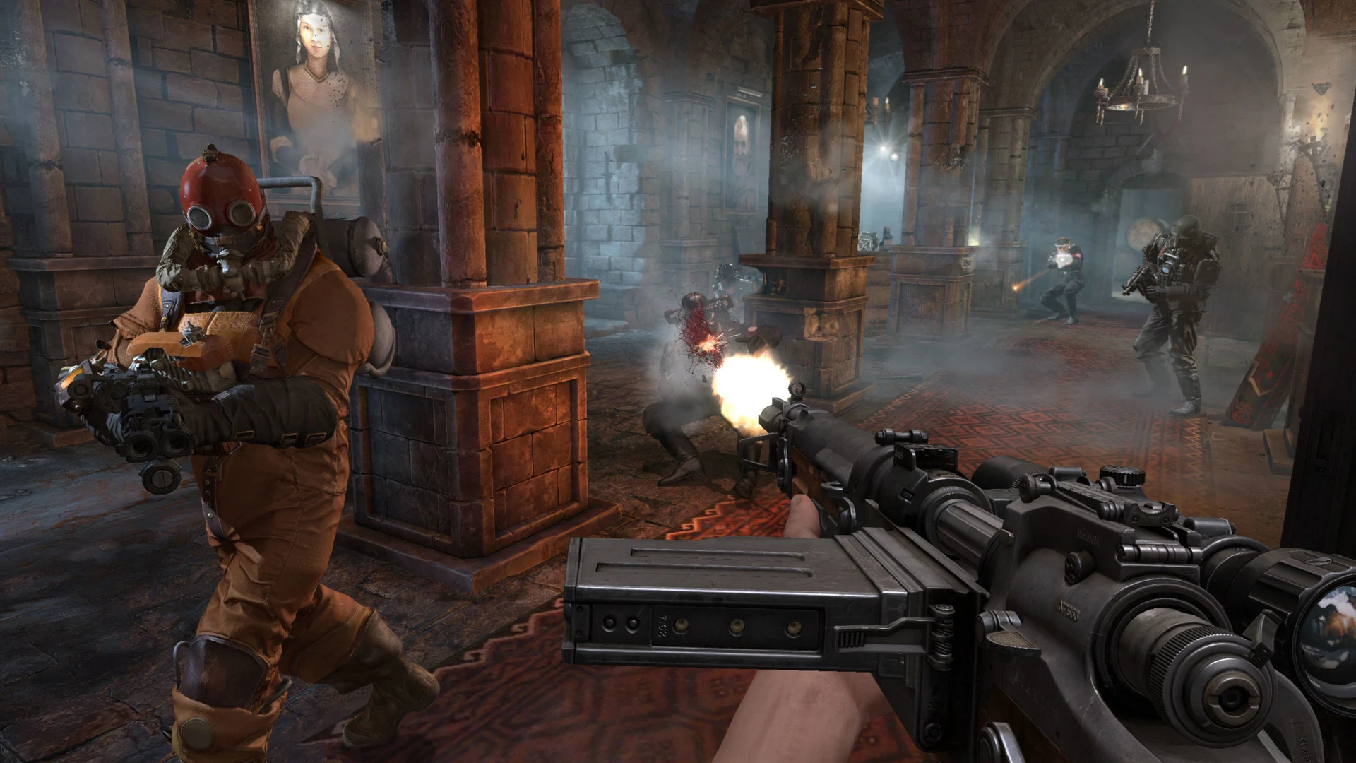 القتال في Wolfenstein: The Old Blood