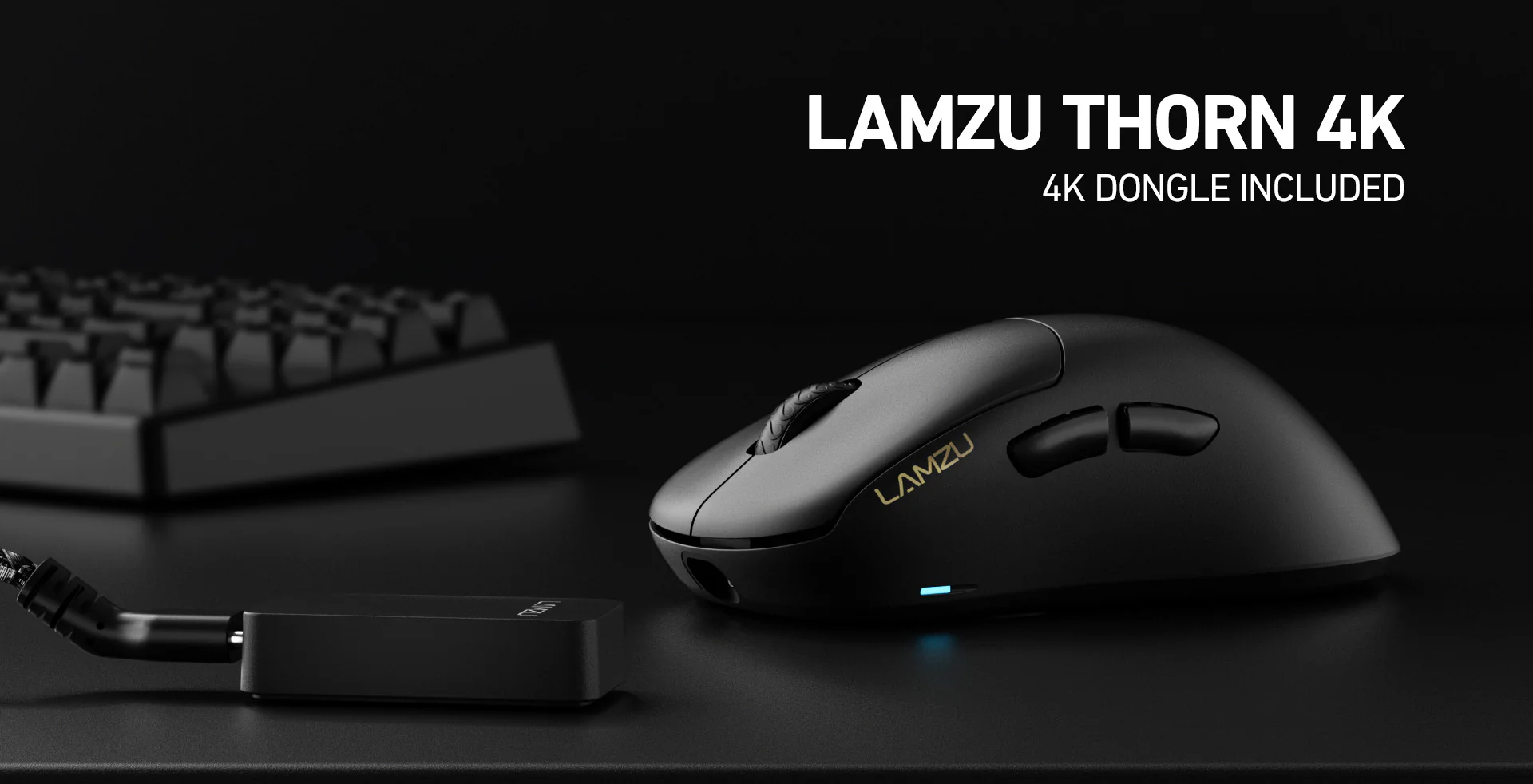Lamzu Thorn Wireless Gaming Mouse - Black
