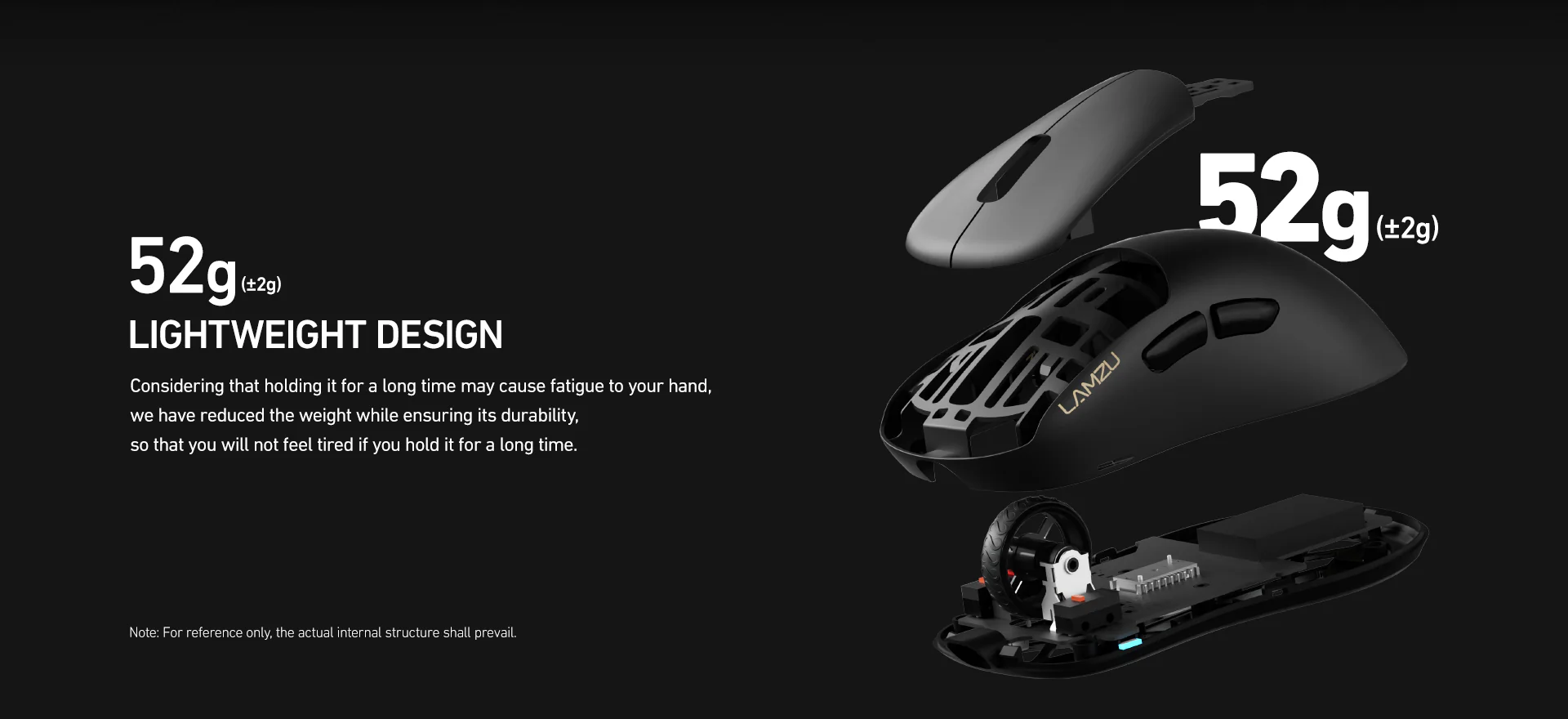 Lamzu Thorn 4K - Wireless Gaming Mouse - Black