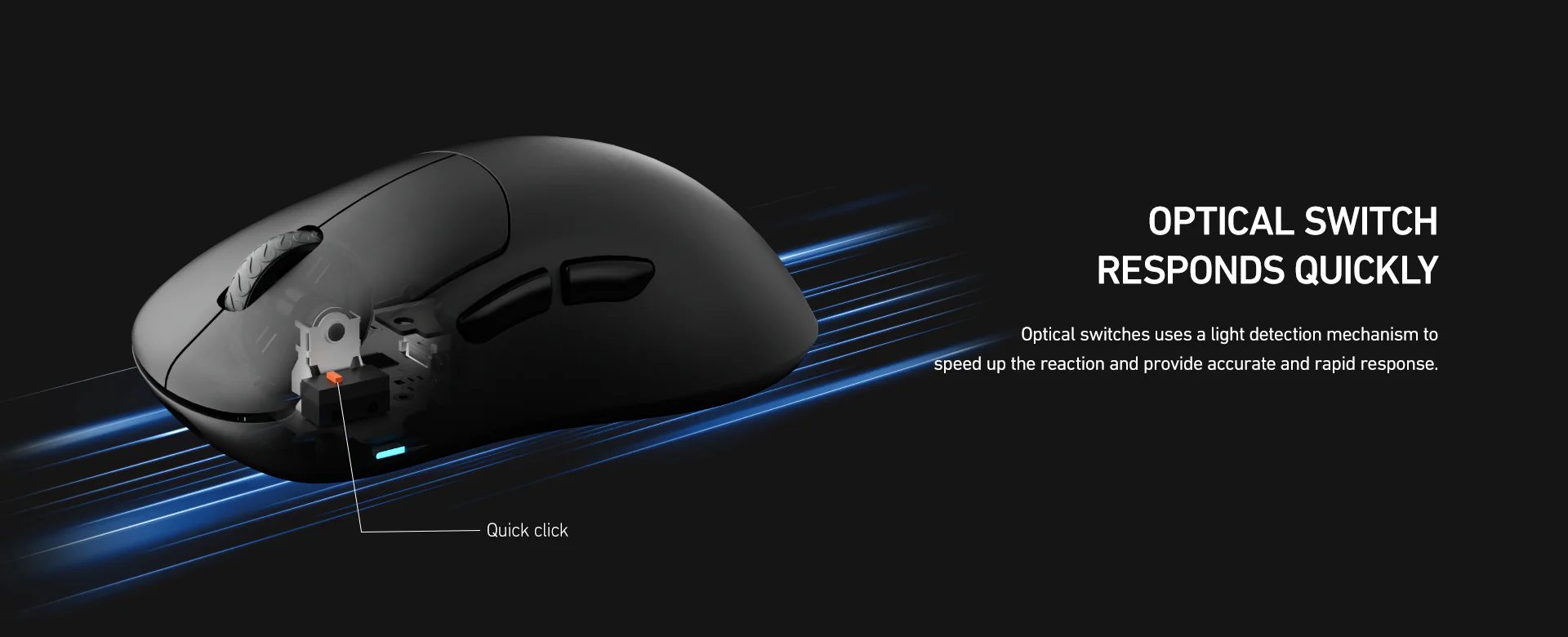 Lamzu Thorn 4K - Wireless Gaming Mouse - Black
