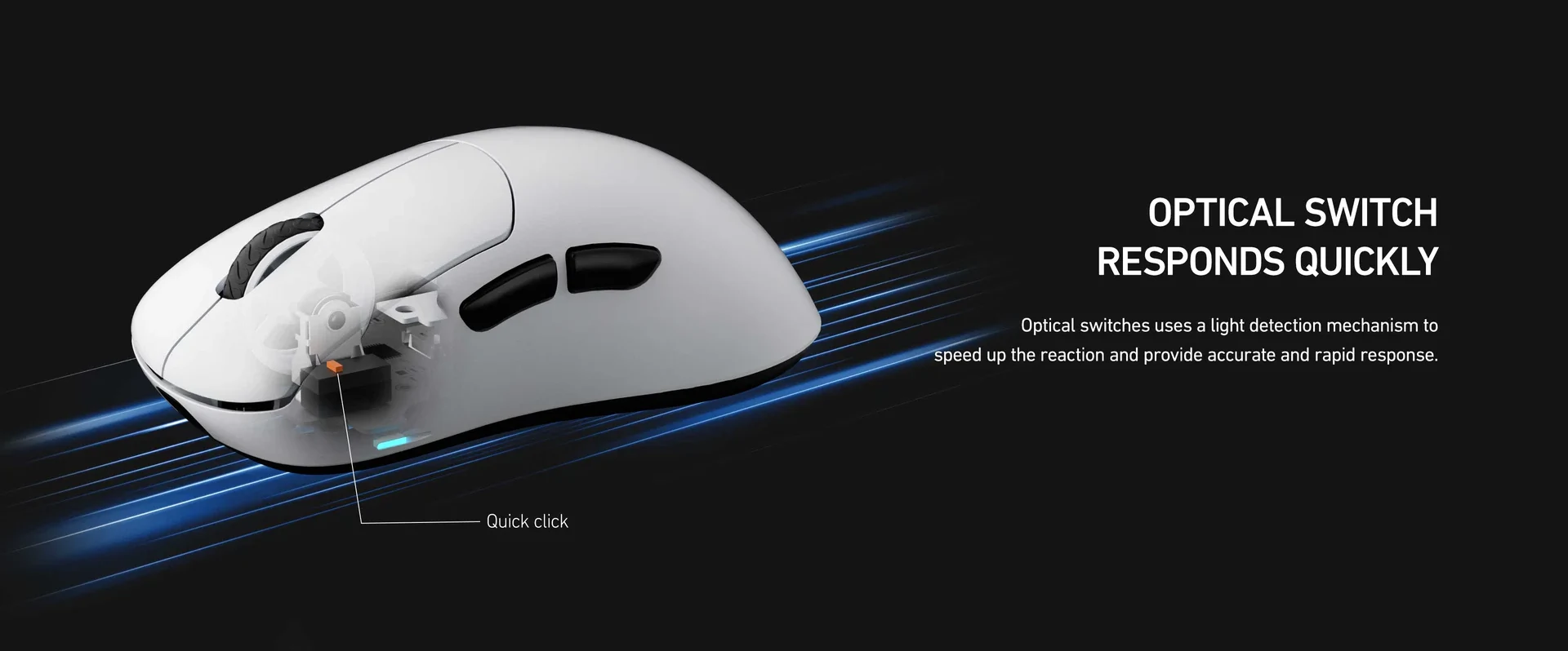 Lamzu Thorn - Wireless Gaming Mouse - White