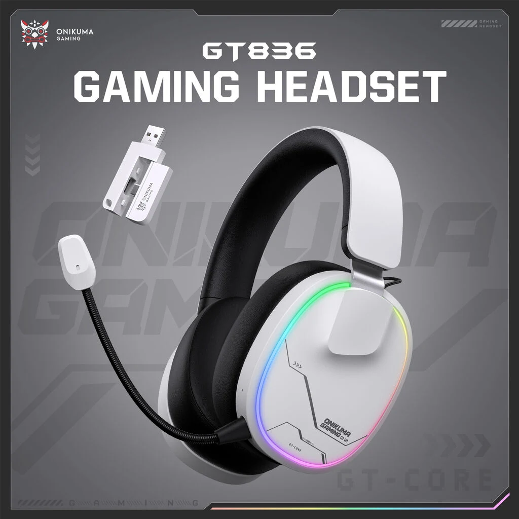 ONIKUMA GT836 4-Mode Gaming Headset White
