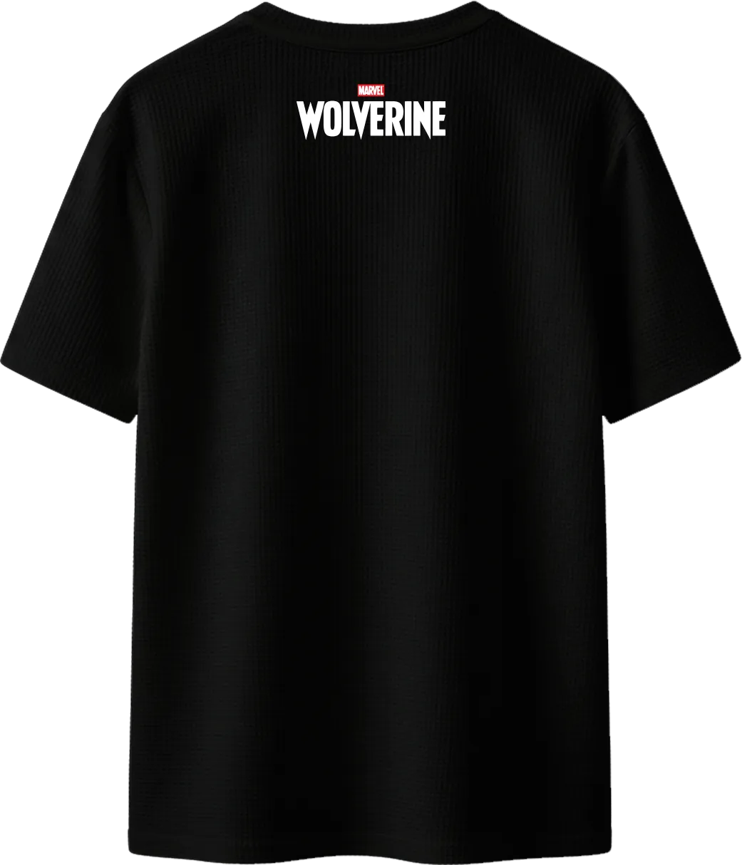 Claw Mark Wolverine Oversized T-Shirt Black Back