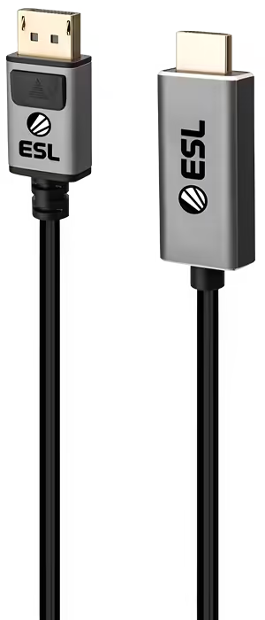 ESL DisplayPort to HDMI gaming cable with 3-metre length