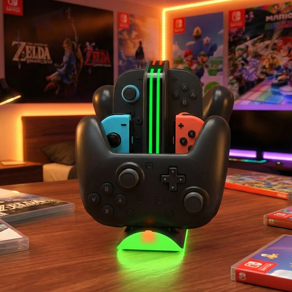 DOBE TNS-51101 RGB Controller Charging Dock for Switch 2