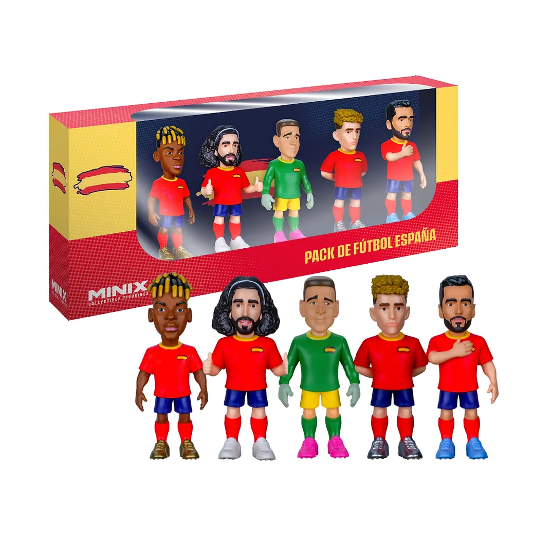 MINIX Football Stars Spain 5-Pack Williams Cucurella Simon Fermin Merino collectible figures