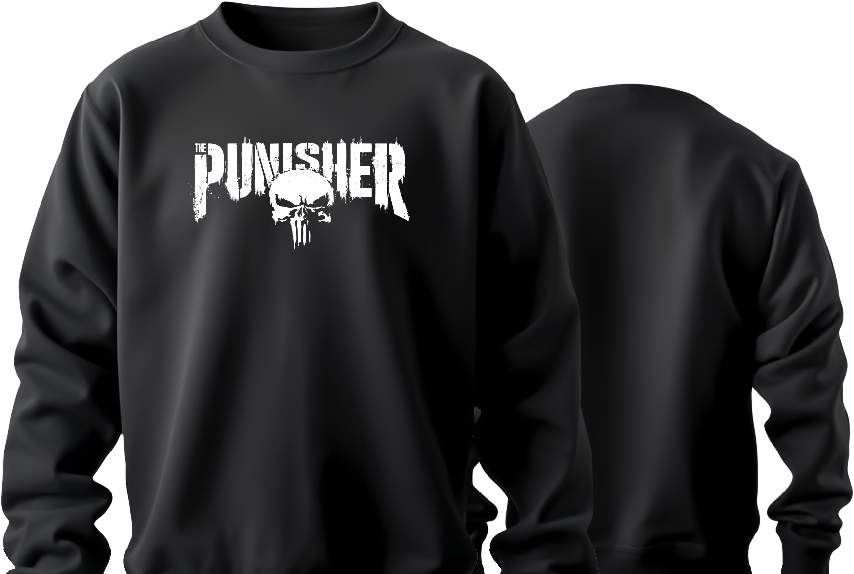 The Punisher Skull Mark - Front and Back View