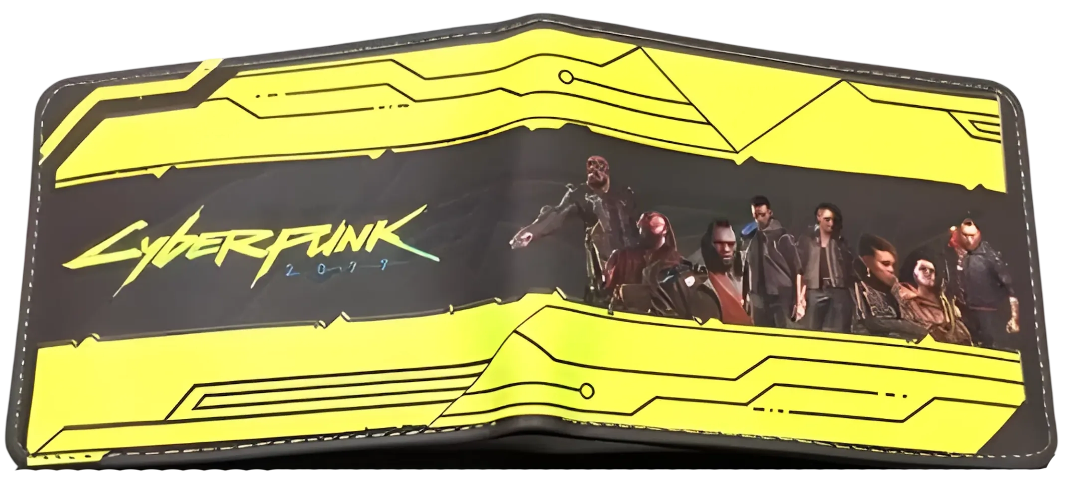 Cyberpunk 2077 Logo Bi-Fold Wallet Yellow and Black