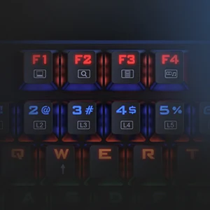 Redragon K608 Valheim Rainbow Wired Gaming Keyboard with Blue Switch