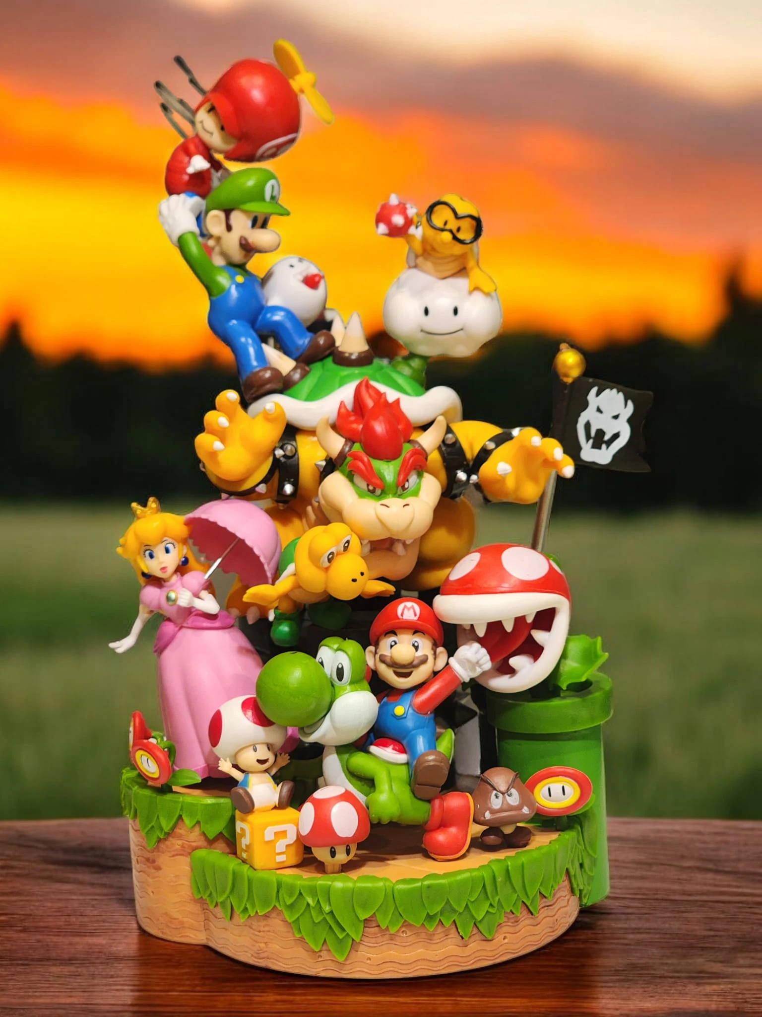 World Super Mario Character Collection Display Diorama Figure