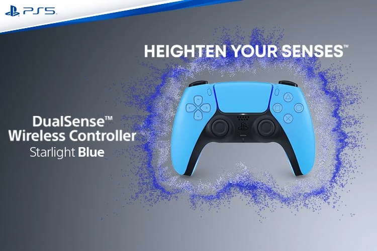 DualSense PS5 Controller Starlight Blue Used Hall Effect Anti-Drift