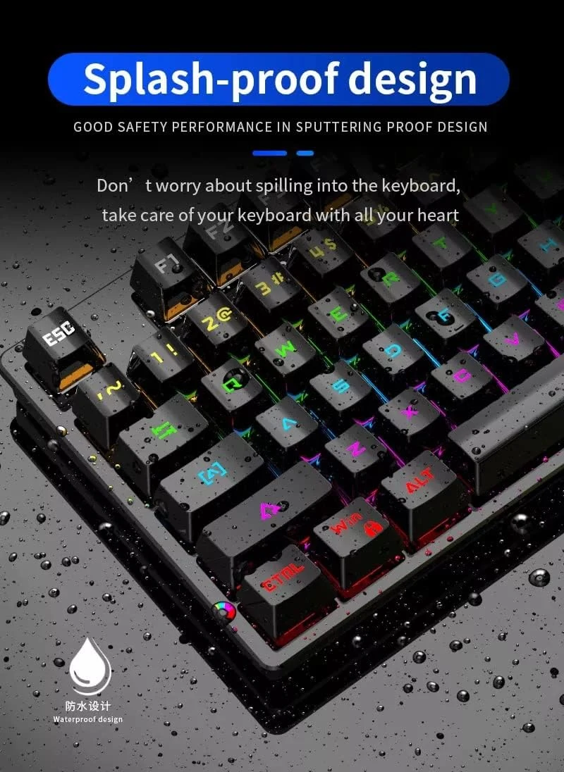 keyboard FV-Q301 HighEnd 87 keys Wired Mechanical Blue Switch - Black