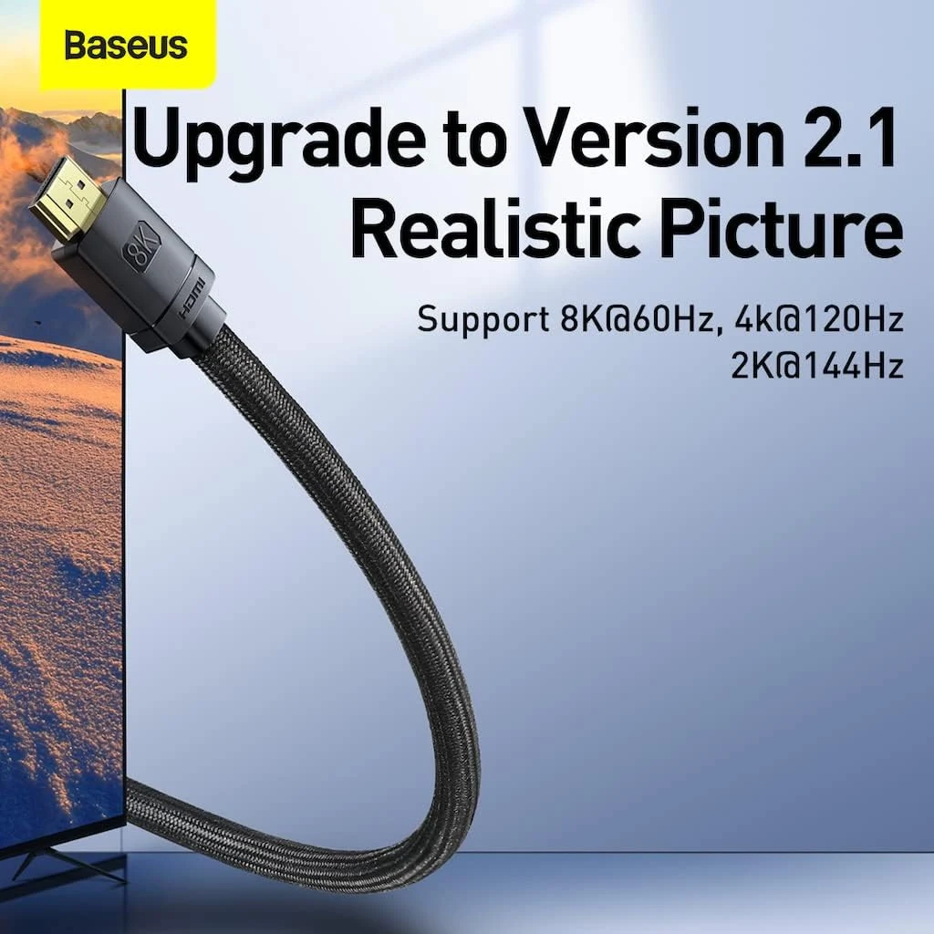 Baseus HDMI 2.1 8K Cable – 3m - Black