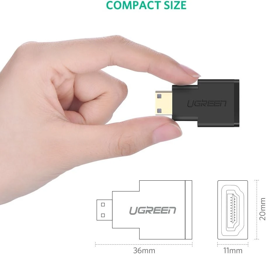 Compact UGREEN Mini HDMI adapter