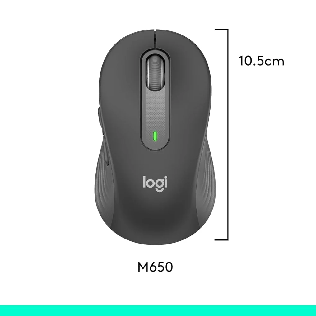 Logitech Signature M650 Small/Medium Wireless Mouse - Graphite