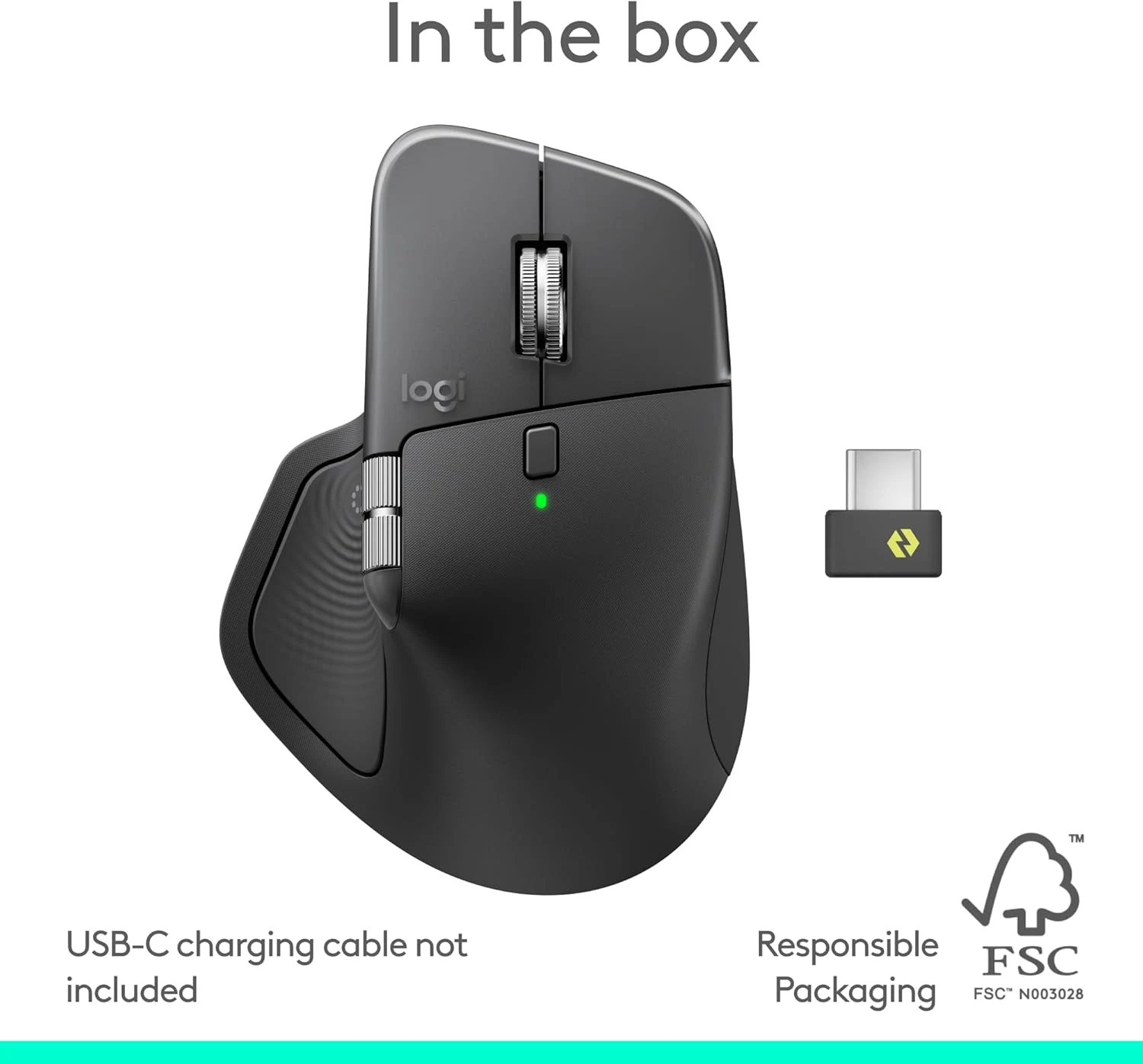 Logitech MX Master 4 Ergonomic Wireless Mouse - Graphite