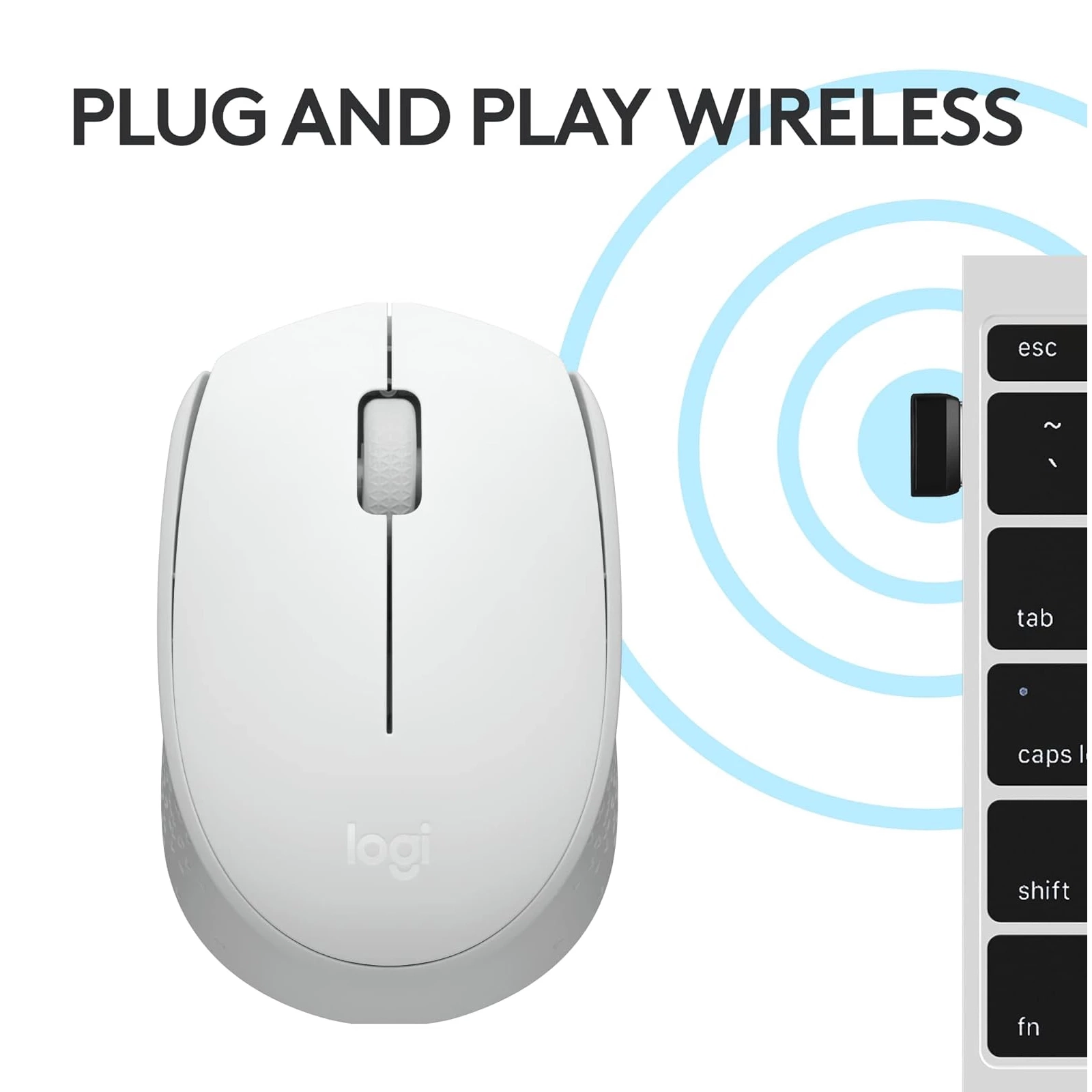 Logitech M171 Wireless Mouse - White