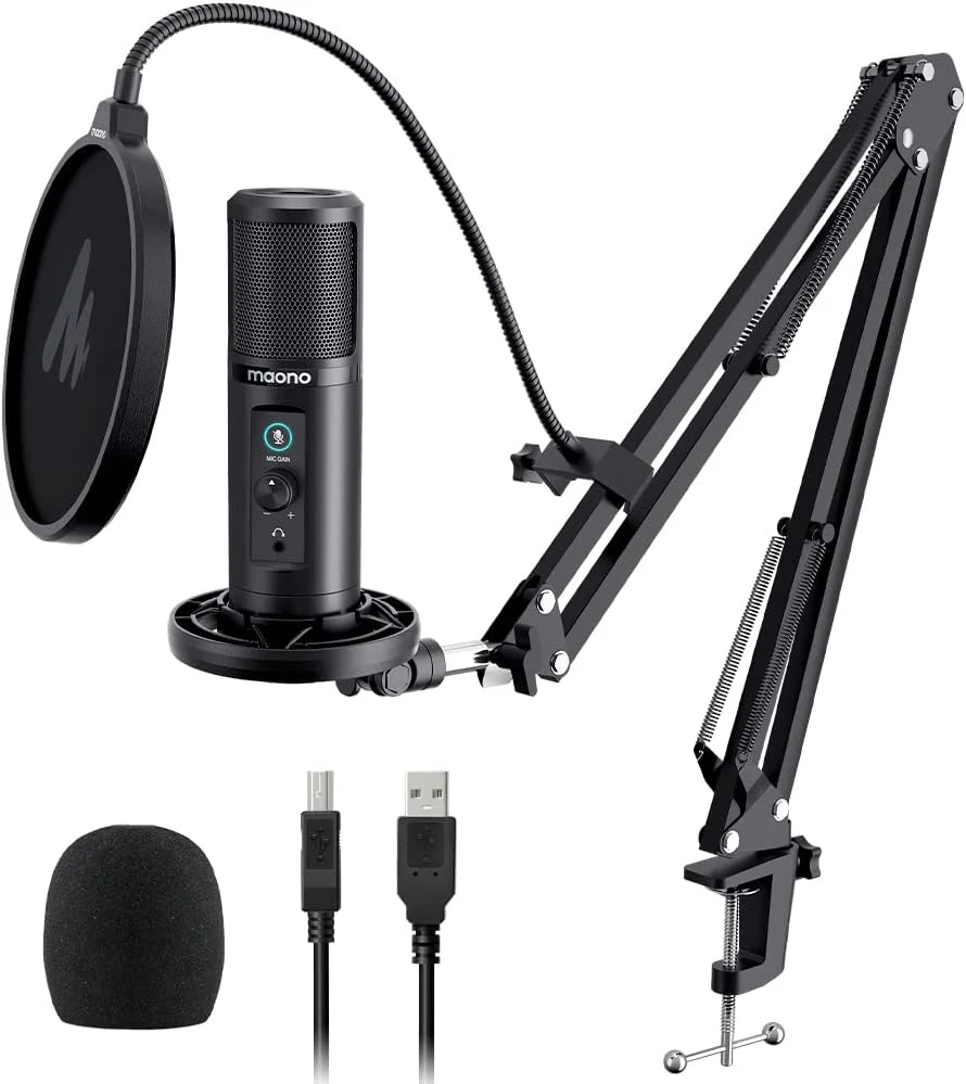 Maono PM422 Podcast USB Microphone Black