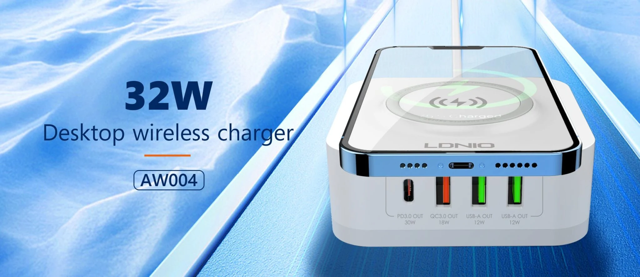 LDNIO AW004 Desktop Wireless Charging Station